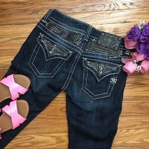 Miss Me JP5002SK-27 Rhinestones Skinny Size 25